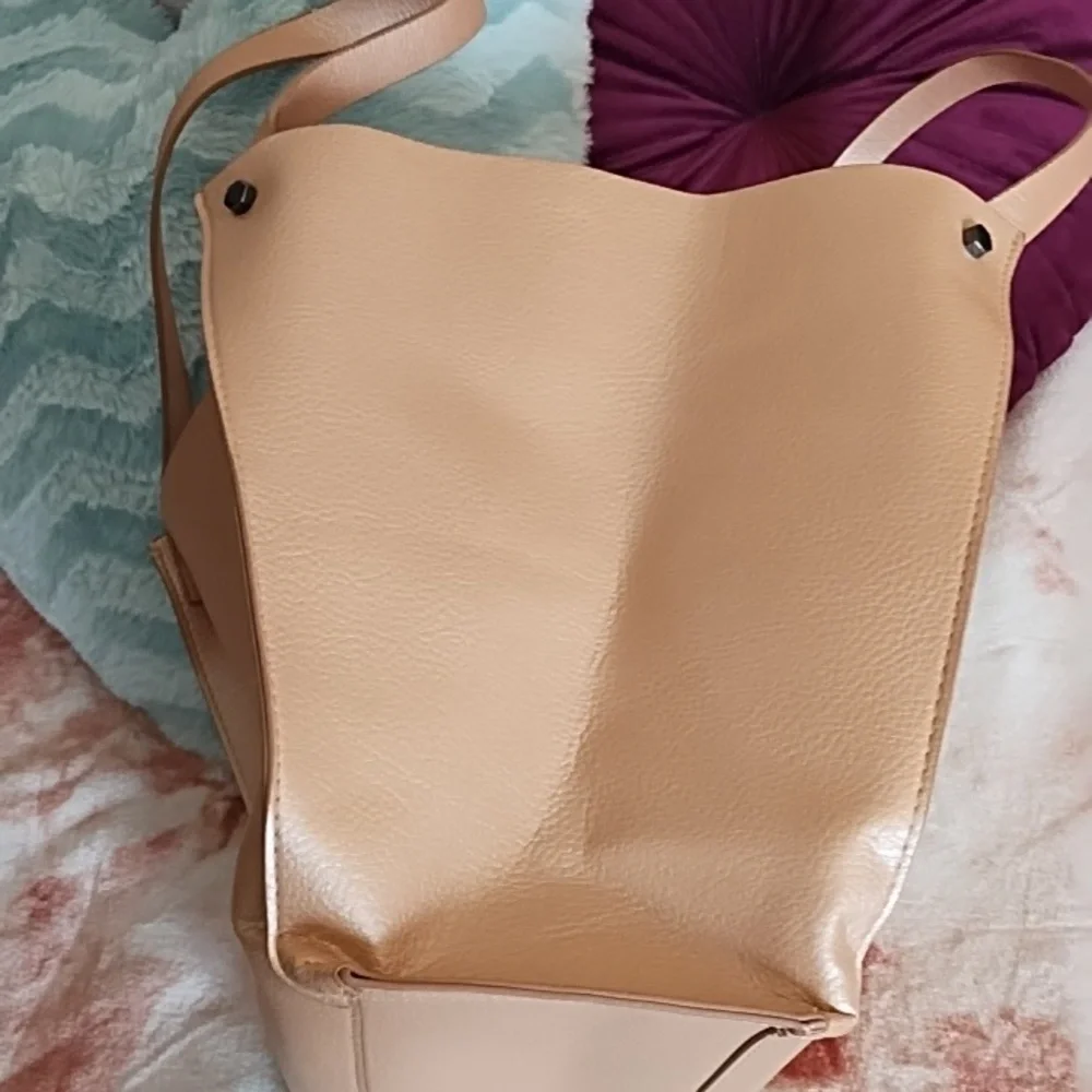 Neiman Marcus Rose Gold Metallic Tote
